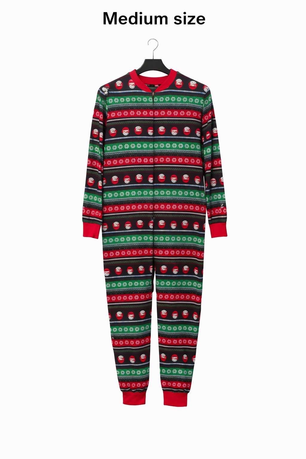 Red & Black Checkered Winter Fleece Onesie for Adults | Hooded Cozy Sleepwear