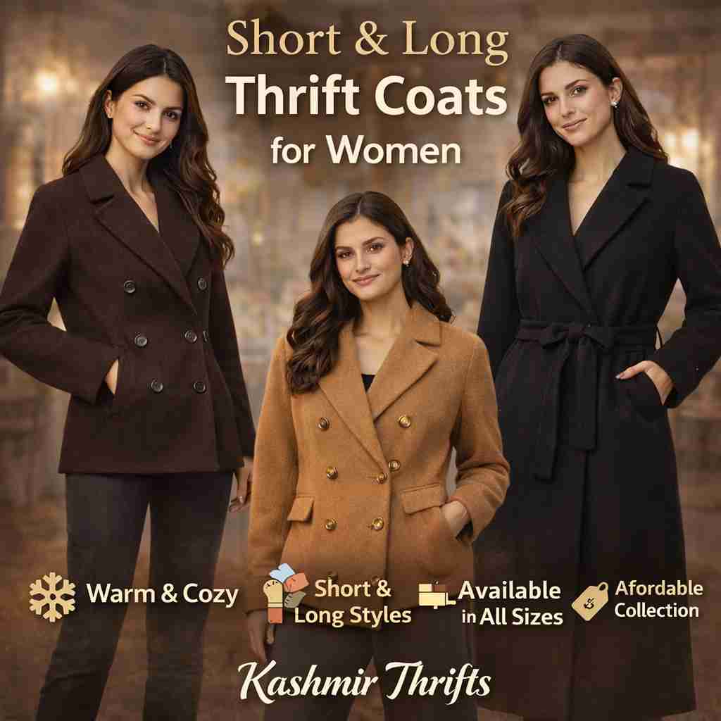 Stylish long coat by Kashmir Thrifts