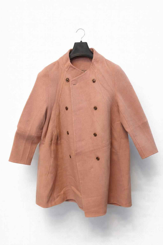 Dusty Rose Women’s Thrifted Double-Breasted Winter Coat | Medium to Large | Kashmir Thrifts