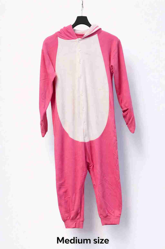 Red & Black Checkered Winter Fleece Onesie for Adults | Hooded Cozy Sleepwear