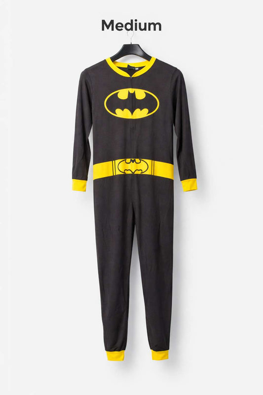 Red & Black Checkered Winter Fleece Onesie for Adults | Hooded Cozy Sleepwear