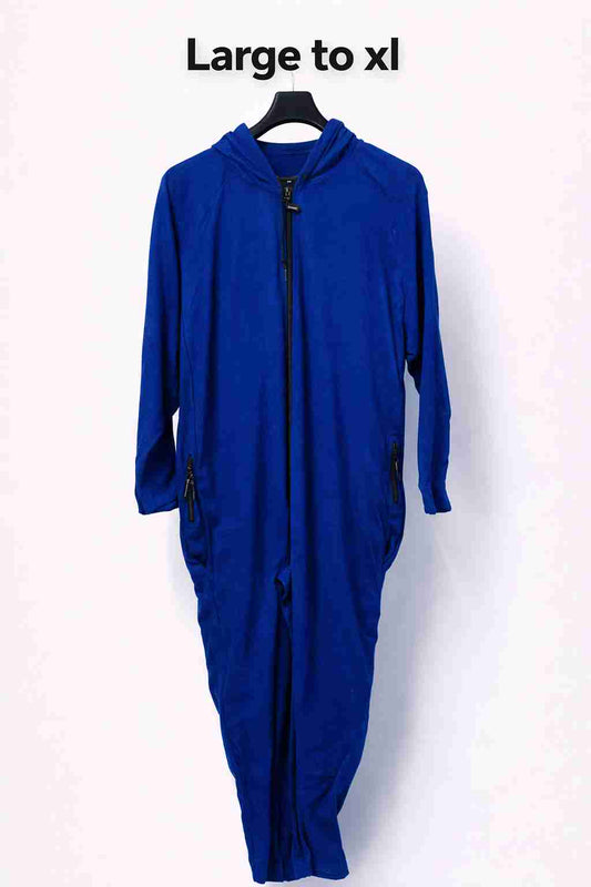 Red & Black Checkered Winter Fleece Onesie for Adults | Hooded Cozy Sleepwear